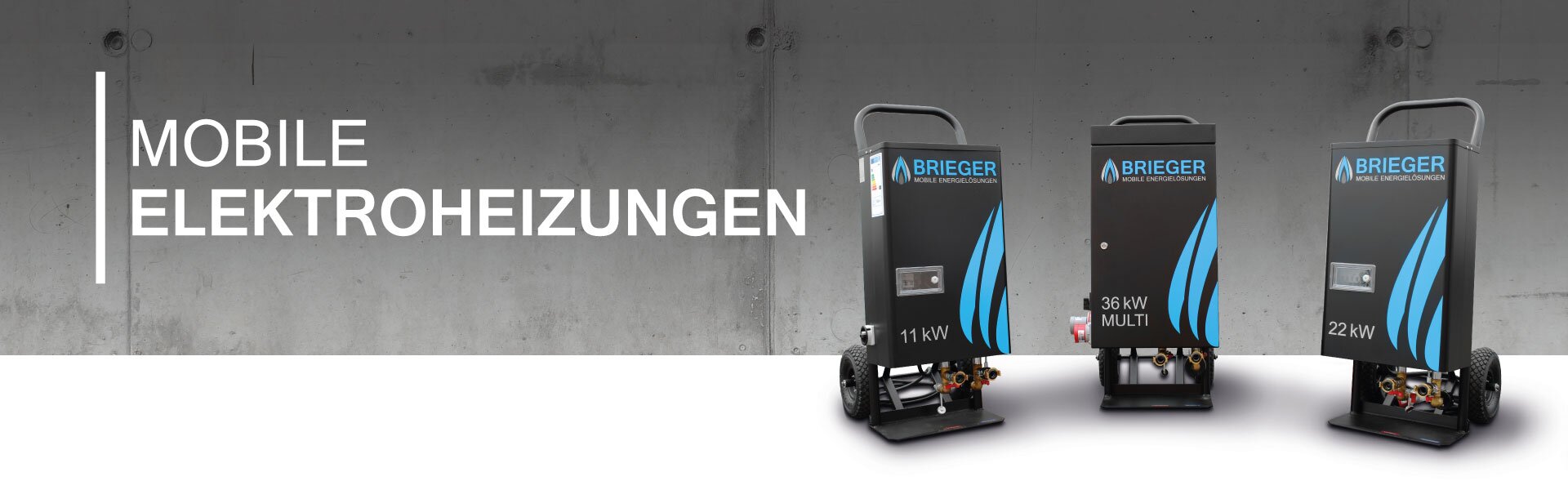Mobile Elektroheizung auf Sackkarren montiert mit 3 bis 36kW